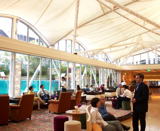Lobby Lounge Peninsula Excelsior Hotel Singapore 