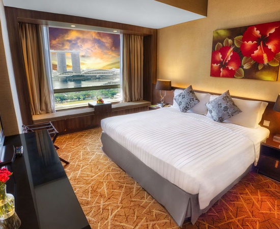 Premier Club room Peninsula Excelsior Hotel Singapore 